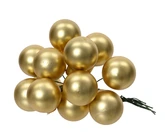 Kerstbal glas d2.5cm goud 12st - afbeelding 2