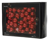 Kerstbal glas d2.5cm kerstrood 12st - afbeelding 1
