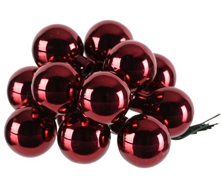 Kerstbal glas d2.5cm ossnbld 12st - afbeelding 2