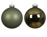 Decoris kerstbal gemaakt van glas rosemary green 2,5 cm - afbeelding 2