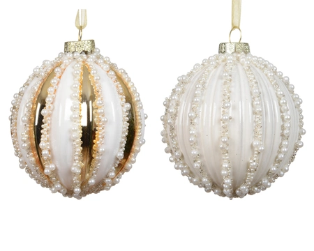 Kerstbal glas d8cm a2 - afbeelding 2