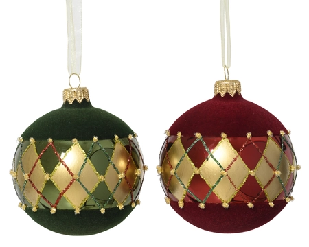 Kerstbal glas d8cm a2