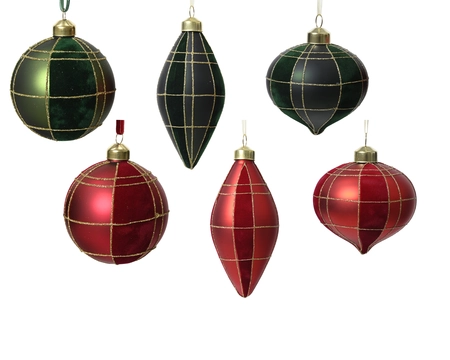 Kerstbal glas d8cm a2 - afbeelding 1