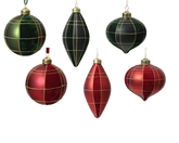 Kerstbal glas d8cm a2 - afbeelding 1