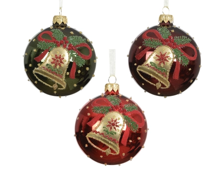 Kerstbal glas d8cm a3