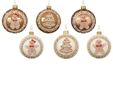 Kerstbal glas d8cm a6
