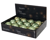 Kerstbal glas d8cm matcha green a3 - afbeelding 2