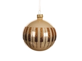 Kerstbal glas d8cm parel