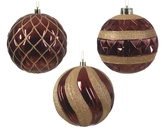 Kerstbal kunststof d12cm obld a3 - afbeelding 1