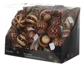 Kerstbal kunststof d12cm obld a3 - afbeelding 2