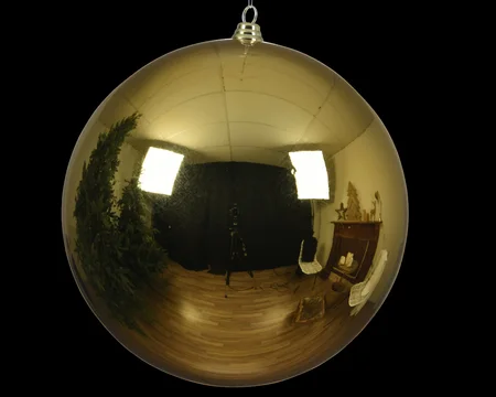 Decoris onbreekbare kerstbal lichtgoud 14 cm