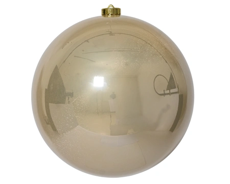 Kerstbal kunststof d20cm parel