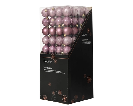 kerstbal kunststof d6cm pnk 10st - afbeelding 2