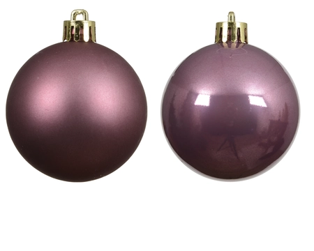 kerstbal kunststof d6cm pnk 12st - afbeelding 2