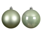 kerstbal kunststof d8cm grn 6st - afbeelding 2