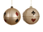 Kerstbal kunststof d8cm parel a2 - afbeelding 1
