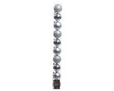 Kerstbal plc d6cm zlvr ass 10st - afbeelding 1