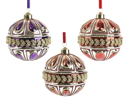 Kerstballen glas d10cm a3 - afbeelding 1
