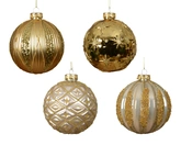 Kerstballen glas d10cm a4 - afbeelding 1