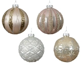 Kerstballen glas d10cm a4 - afbeelding 1