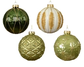 Kerstballen glas d10cm a4 - afbeelding 1