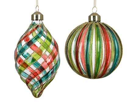 Kerstballen glas d10cm transparant a2 - afbeelding 1