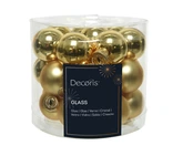 Decoris kerstballen glas lichtgoud 2,5 cm - afbeelding 1