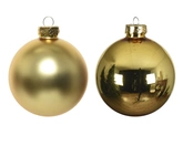 Decoris kerstballen glas lichtgoud 2,5 cm - afbeelding 2