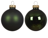 Decoris kerstballen glas dennegroen 3,5 cm - afbeelding 2