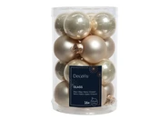 Decoris kerstballen van glas pearl 3,5 cm - afbeelding 1