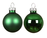 Kerstballen glas d5cm jolly groen 12st - afbeelding 2