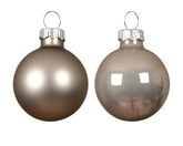 Kerstballen glas d6cm Smokey parel 10st - afbeelding 2
