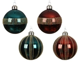 Kerstballen glas d8cm a2 - afbeelding 1
