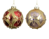 Kerstballen glas d8cm a2 3st - afbeelding 2