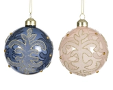 Kerstballen glas d8cm a2 3st - afbeelding 2