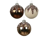 Kerstballen glas d8cm a3 - afbeelding 1