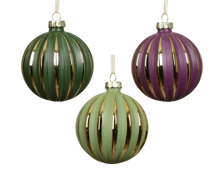 Kerstballen glas d8cm a3 - afbeelding 2