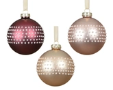 Kerstballen glas d8cm a3 - afbeelding 1