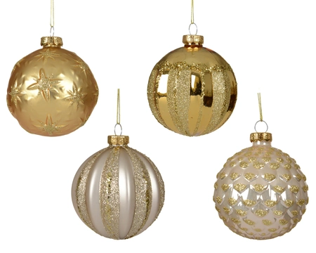 Kerstballen glas d8cm a4 - afbeelding 1