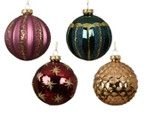 Kerstballen glas d8cm a4 - afbeelding 1