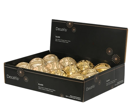 Kerstballen glas d8cm a4 - afbeelding 2