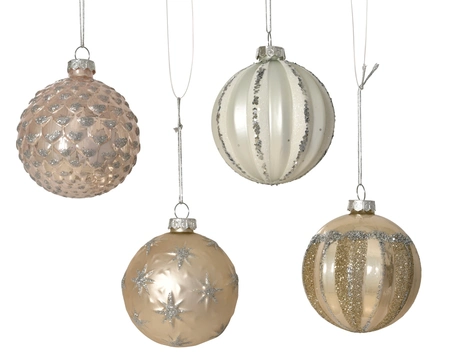 Kerstballen glas d8cm a4 - afbeelding 1