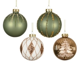 Kerstballen glas d8cm a4 - afbeelding 1