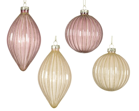 Kerstballen glas d8cm a4 - afbeelding 1