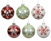 Kerstballen glas d8cm a6