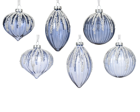 Kerstballen glas d8cm a6 - afbeelding 1