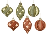 Kerstballen glas d8cm a6 - afbeelding 1