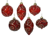 Kerstballen glas d8cm a6 - afbeelding 1