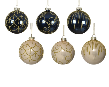 Kerstballen glas d8cm a6