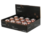 Kerstballen glas d8cm espresso a6 - afbeelding 2